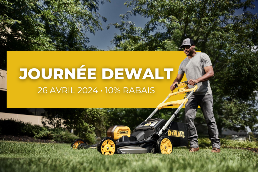 Ne manquez pas notre grande promotion Dewalt : Économisez sur tous les outils en ligne et en magasin!