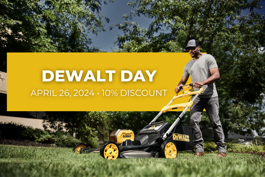 Don't miss out on our big Dewalt promotion: save on all tools online and in-store!