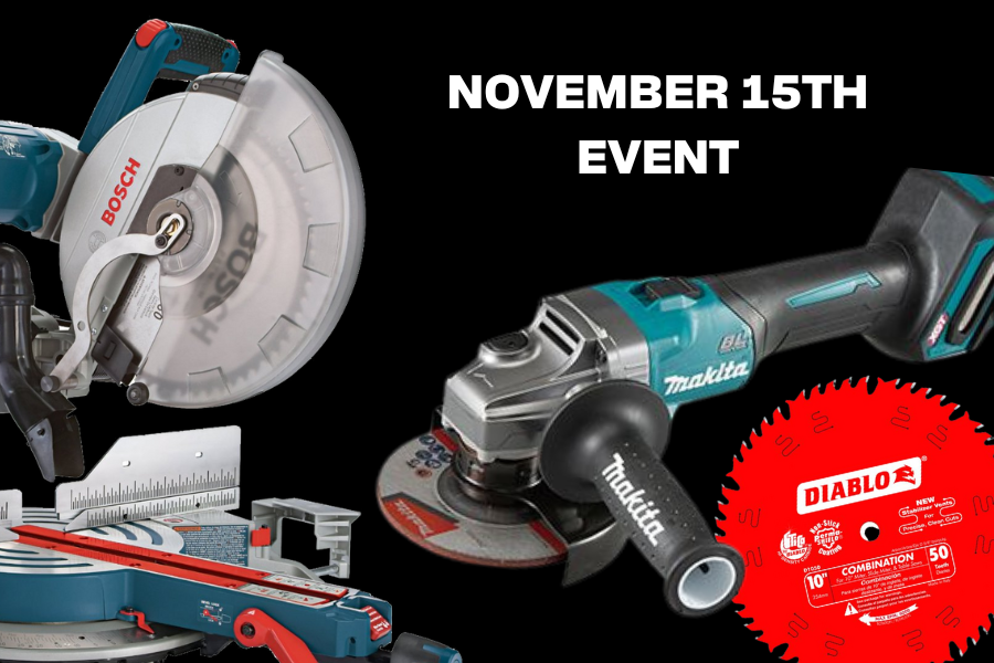 Makita, Bosch and Freud event: November 15th