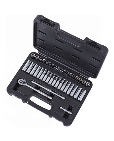 40 PC 1/4 DRIVE SAE/METRIC SOCKET SET - 020113
