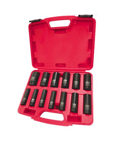 1/2" DRIVE 13 PC DEEP SOCKET SET - 020728