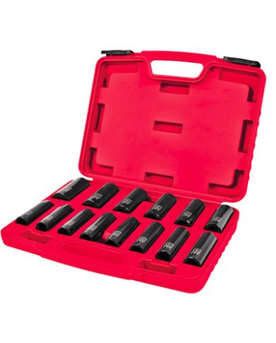 1/2" DRIVE 13 PC DEEP SOCKET SET METRIC - 020736