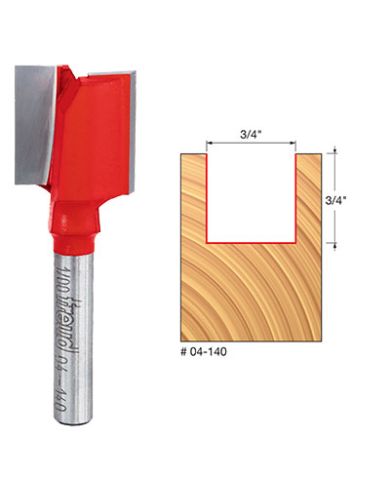 STRAIGHT BIT 3/4"x3/4" SHANK 1/4"        - 04-140