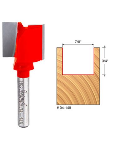 STRAIGHT BIT 7/8"x3/4" SHANK 1/4"        - 04-148