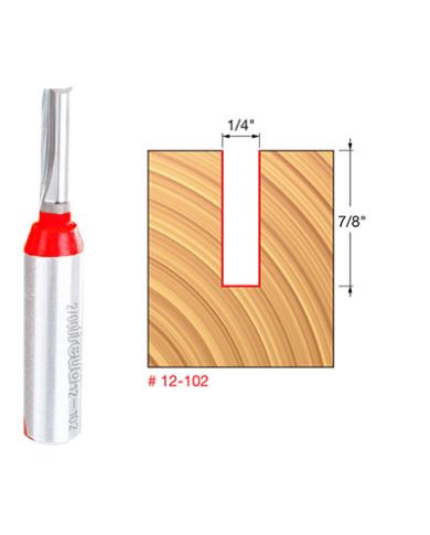 STRAIGHT BIT 1/4"x7/8" SHANK 1/2"        - 12-102