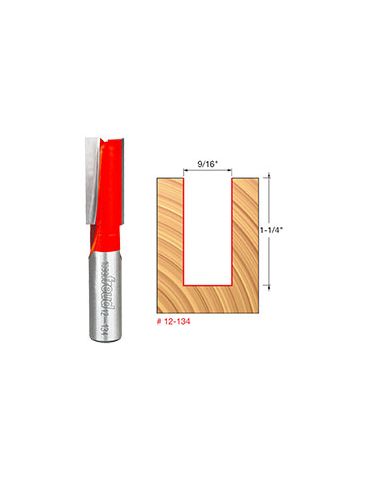 STRAIGHT BIT 9/16" x 1-1/4" SHANK 1/2"   - 12-134