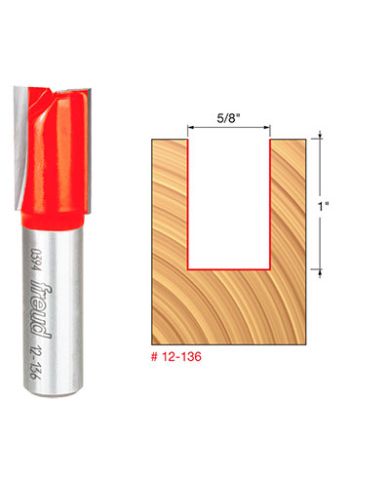 STRAIGHT BIT 5/8" x 1" SHANK 1/2"        - 12-136