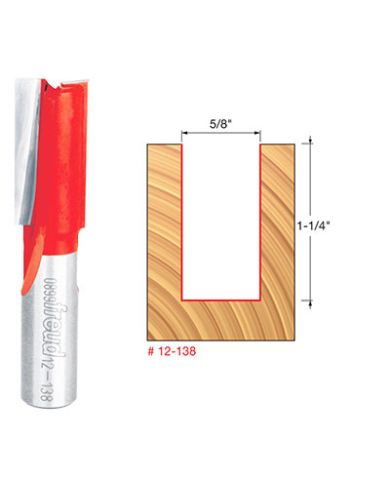 STRAIGHT BIT 5/8" x 1-1/4" SHANK 1/2"    - 12-138
