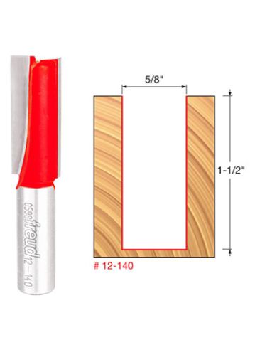 STRAIGHT BIT 5/8" x 1-1/2" SHANK 1/2"    - 12-140