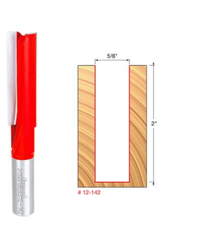 STRAIGHT BIT 5/8" x 2" SHANK 1/2"        - 12-142