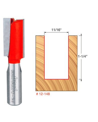 STRAIGHT BIT 11/16" x 1-1/4" SHANK 1/2"  - 12-148