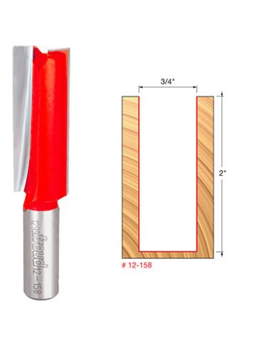 STRAIGHT BIT 3/4" x 2" SHANK 1/2"        - 12-158