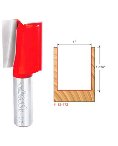 STRAIGHT BIT 1" x 1-1/4" SHANK 1/2"      - 12-172