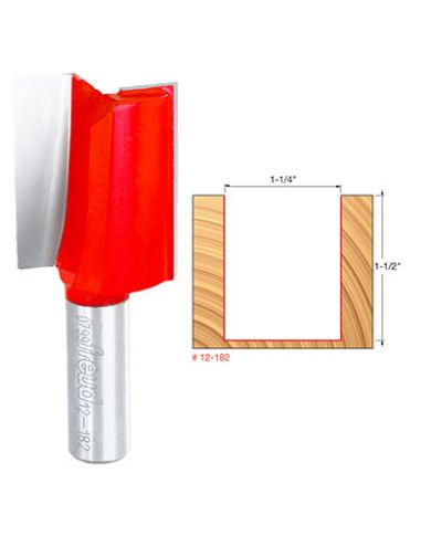 STRAIGHT BIT 1-1/4" x 1-1/2" SHANK 1/2"  - 12-182