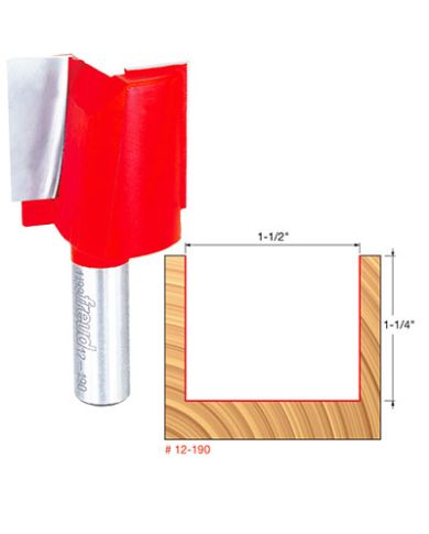 STRAIGHT BIT 1-1/2" x 1-1/4" SHANK 1/2"  - 12-190