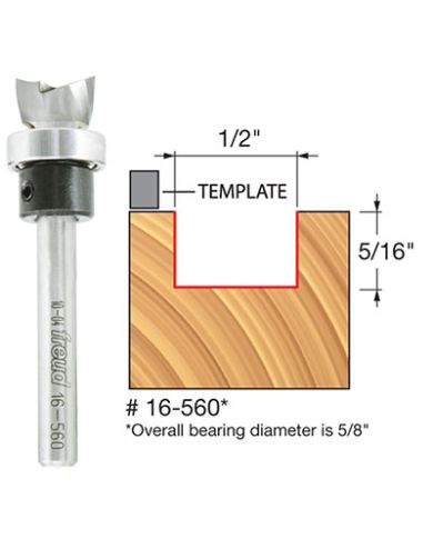 MORTISING BIT 1/2"x5/16" SHANK 1/4" - 16-560