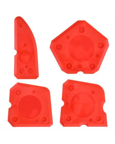 4 PC RUBBER CAULK & GROUT NOZZLE APPLICA - 160019