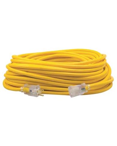 CORDON ÉLECTRIQUE 100' 12/3, POLAR JAUNE