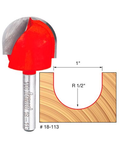 ROUND NOSE BIT 1"x3/4" SHANK 1/4" - 18-113