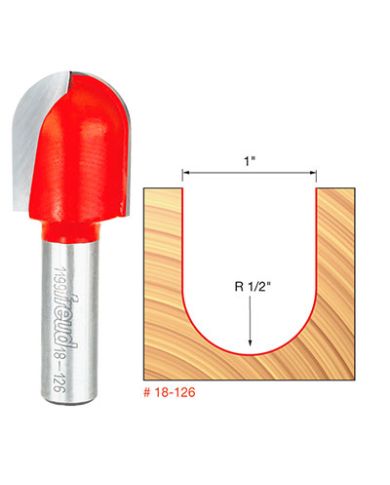 ROUND NOSE BIT 1"x1-1/4" SHANK 1/2" - 18-126