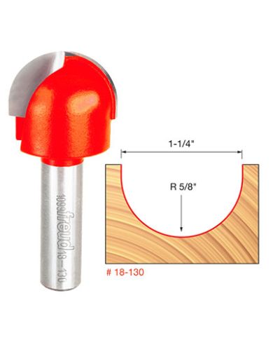 ROUND NOSE BIT 1-1/4"x3/4" SHANK 1/2" - 18-130