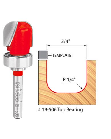 DISH CARVING BIT 3/4" SHANK 1/4" - 19-506