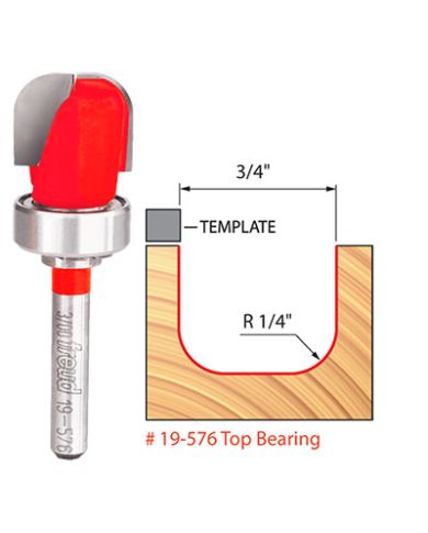 DISH CARVING BIT 3/4" W/ BEARING - 19-576