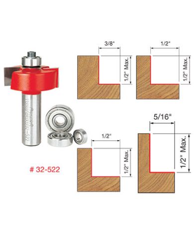 RABBETING BIT 5/16" TO 1/2" SHANK 1/2"   - 32-522