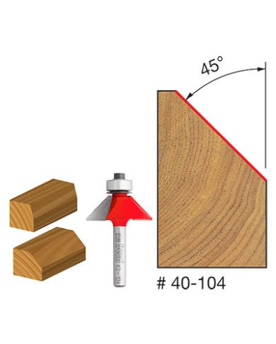CHAMFER BIT 45ºx1/2" SHANK 1/4" - 40-104