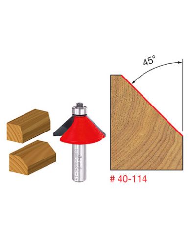 CHAMFER BIT 45ºx5/8" SHANK 1/2" - 40-114