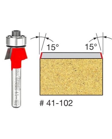 15° BEVEL TRIM BIT 19/32"x9/32" - 41-102