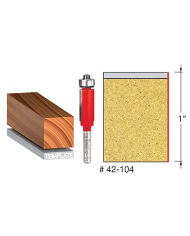 FLUSH TRIM BIT 1/2"x1" SHANK 1/4" - 42-104