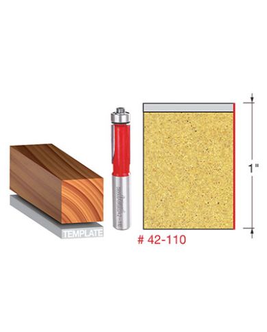 FLUSH TRIM BIT 1/2"x1" SHANK 1/2"        - 42-110