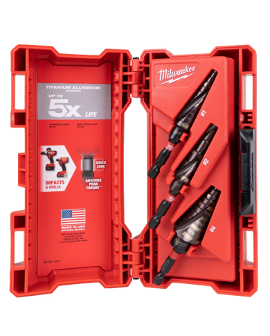 ELECTRICIAN IMPACT STEP DRILL KIT - 48-89-9257