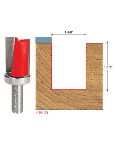FLUSH TRIM BIT 1-1/8"x1-1/2" SHANK 1/2"  - 50-122