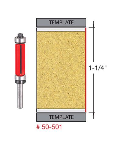 1/2" CUTTER DOUBLE BEARING SHANK 1/4"    - 50-501