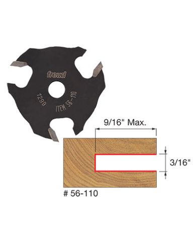 3 WING SLOTTING CUTTER, 3/16"            - 56-110