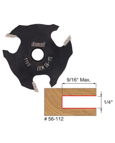 3 WING SLOTTING CUTTER, 1/4"             - 56-112