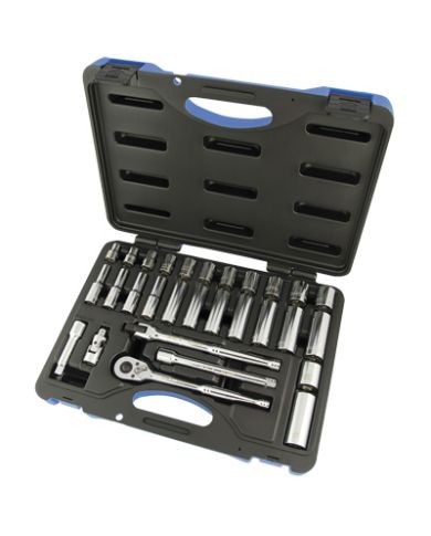 3/8" METRIC SHORT & LONG SOCKET KIT - 600234