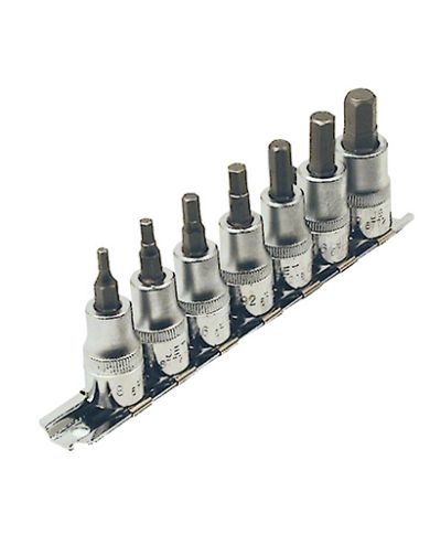 7PC 3/8DR SAE LONG HEX. BIT SOCKET JET - 601201