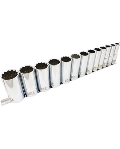 12 PANS 13 PC CHROME SOCKET SET - 601318