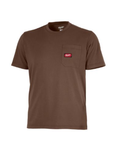CHANDAIL X-LARGE MANCHE COURTE BRUN
