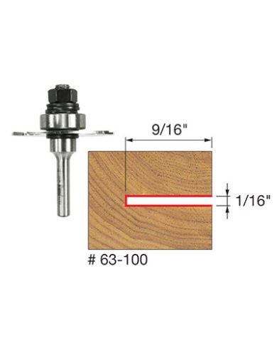 SLOTTING CUTTER 1/16" SHANK 1/4" FREUD   - 63-100