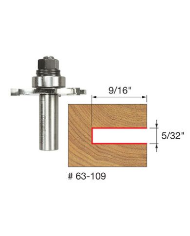 SLOTTING CUTTER 5/32"x9/16" SHANK 1/4"   - 63-109