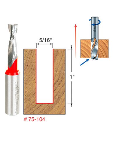 UP SPIRAL BIT 5/16"x1" SHANK 1/2"        - 75-104