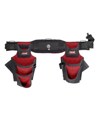 OPB BADGER BLACK AND RED TOOL BELT LARGE - BADGER-RED-L