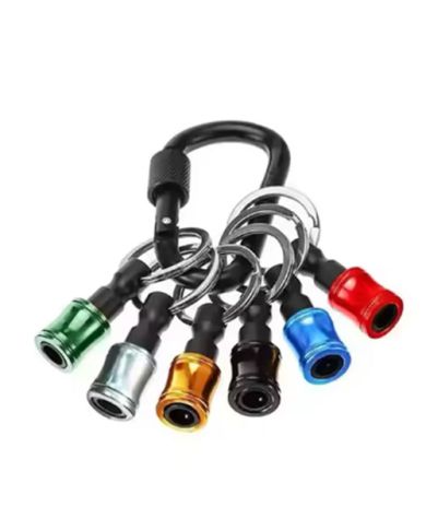 6 PUSH-LOCK BITS HOLDER ON CARABINER - CB6