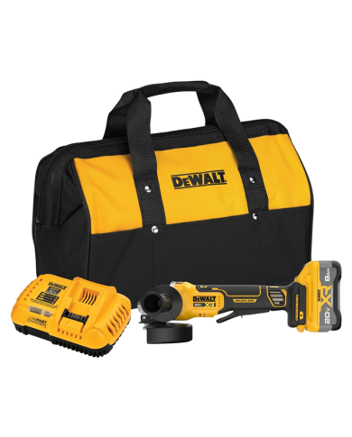 DEWALT 20V XR 4-1/2-5" GRINDER, 8AH      - DCG410WW1