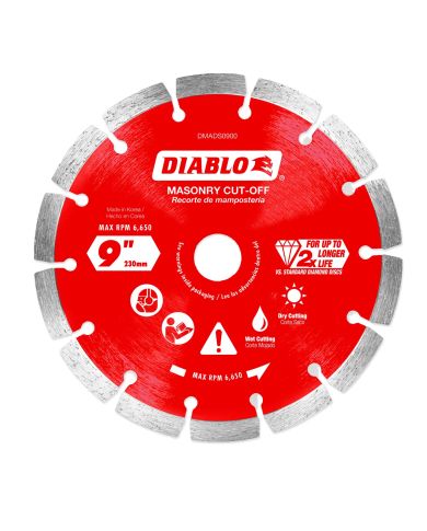 DIABLO 9" SEGMENTED DIAMOND DISC - DMADS0900