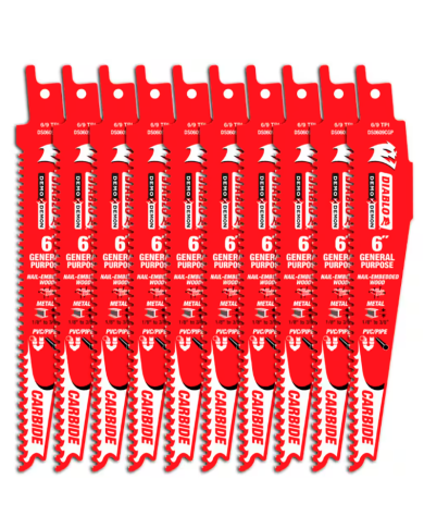 6" CARB RECIPRO.6/9TPI GEN.BLADE PQT10   - DS0609CGP10C